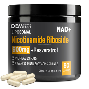 OEM NAD + con ribósido de nicotinamida y resveratrol puro orgánico NAD Plus para la reparación celular envejecimiento saludable - Product Image 1