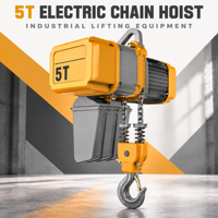 Palans électriques à chaîne de type européen de 5 tonnes pour le chargement en entrepôt et le levage sur ligne de production