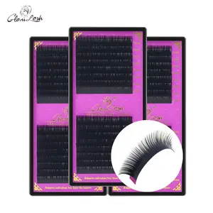 Glamlash cá nhân lông mi tay làm J B C D Curl Faux Mink Matte đen cổ điển khối lượng lông mi dày đặc Lash mở rộng