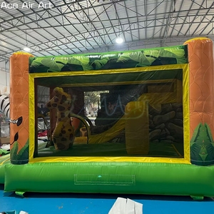 Château gonflable commercial sur le thème <span class=keywords><strong>des</strong></span> animaux de la jungle et du <span class=keywords><strong>zoo</strong></span>, idéal pour la location et les événements festifs - Product Image 4