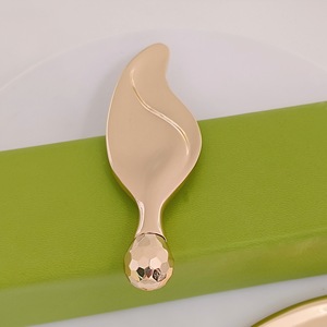 Rouleau de massage facial mini en alliage de <span class=keywords><strong>zinc</strong></span>, type feuille, pour soins du visage, système de micro-rouleaux <span class=keywords><strong>Derma</strong></span> à boule unique - Product Image 3