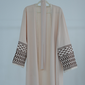 Mowing Custom <strong>Palestinian</strong> <strong>Abaya</strong> Kufiyah Design Embroidery Cardigan Women Islamic Clothing Hot Selling High Quality Trend <strong>Abaya</strong> - Product Image 5