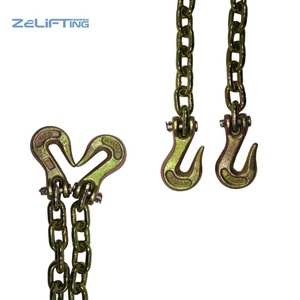 3/8" Binder <strong>Chain</strong>/ Flatbed <strong>Chains</strong> Grade 70 for Transport/Multi Size Gold Galvanized USA Standard Cargo Tie Down Welded <strong>Chain</strong> - Product Image 3