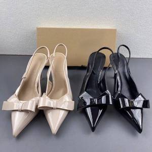 Chaussure Femme Talon Bow New Fashion on Fashion Sexy Mules Shoes Stiletto <b>Heels</b> for Ladies - Product Image 1