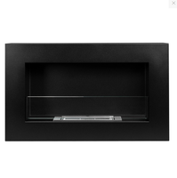 Nouvelle Arrivée Design Européen Top Pick Cheminée Murale Rectangulaire Moderne Minimaliste en Verre Sans Fumée à Éthanol