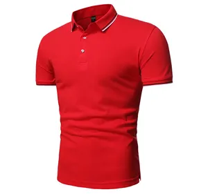 OEM/ODM Alta qualidade stand up collar design personalizado camisas dos homens 100% algodão para polo- Neck camisas polo dos homens camisa de t para homens