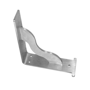 カスタマイズされた高品質のブラッシングウェーブ形状ステンレス鋼フローティングウォールシェルフブラケット - Product Image 3