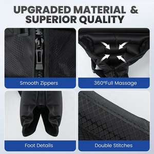 Masajeador de Piernas y Pies por Compresión de Aire Maijing para Aliviar el Dolor, la Hinchazón y el <span class=keywords><strong>Edema</strong></span> con 2 Extensiones de Diferentes Tamaños - Excelente Regalo para la Familia - Product Image 5