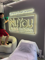 Letreros Comerciales LED 3D Personalizados para Publicidad y Decoración en Exteriores, Material de Aluminio, Opciones Personalizables