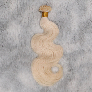 <span class=keywords><strong>Extension</strong></span> per Capelli K-Tip con Colla a Caldo e Punta Piatta <span class=keywords><strong>100</strong></span>% Umani Onda Body Wave e Onda Naturale Colore Biondo - Product Image 3