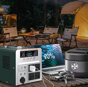 เครื่องกำเนิดไฟฟ้าพลังงานแสงอาทิตย์แบบพกพา 500W พร้อมแผงควบคุม MPPT และแผงโซลาร์เซลล์สำหรับใช้งานกลางแจ้ง แบตเตอรี่ลิเธียมไอรอนฟอสเฟตความหนาแน่นสูง 500 วัตต์ - Product Image 3