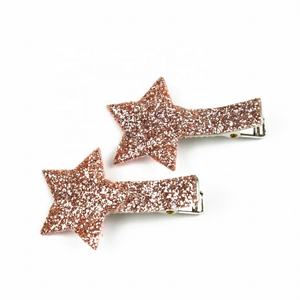 2 Pièces Épingles à Cheveux Étoile Pailletée Mignonnes pour Enfants, Barrettes en Feutre Étoile, Épingles à Cheveux Bobby pour Fête 2022, Vente en Gros - Product Image 2
