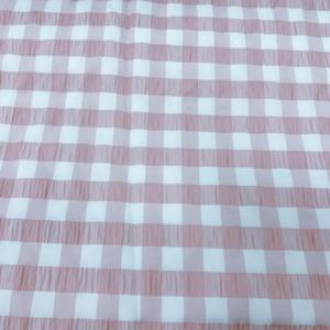 Tissu à bulles à carreaux teints en fil de polyester avec un nouveau design pour textile de maison de produit de <span class=keywords><strong>lit</strong></span> de grande taille personnalisé - Product Image 2