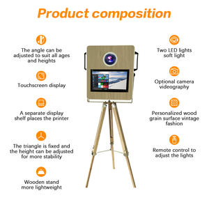 Fast Delivery Instant <strong>Photo</strong> <strong>Booth</strong> Kiosk Dslr <strong>Photo</strong> <strong>Booth</strong> Shell 15.6 Touvh Screen Free Share Selfie <strong>Photo</strong> <strong>Booth</strong> with Printer - Product Image 4