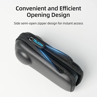 Accessoires pour caméra d'action TELESIN Anti-chute et résistant à l'eau Portable pour Insta360 X5 X4 Sac de protection étanche en EVA