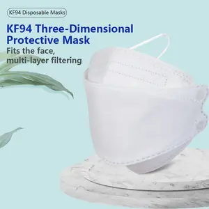 4 kat kişisel koruma 3d facemask kf94 yüz maskesi rahat kulak döngü ile nefes