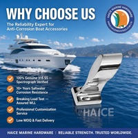 Accessoires de quincaillerie marine en acier inoxydable 316 pour bateaux et yachts : Poteau de rampe, raccord de main courante pour tube de 25 mm, équipement de rigging, personnalisable OEM