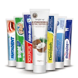 Wholesale organic OEM brand toothpaste low MOQ factory price toothpaste with high quality