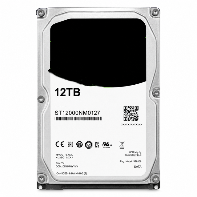 Server Hard Disk 12tb ST12000NM000J Hard Disk 12GB/s 0.35%AFR 250MTBF Hard Disk