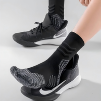 Chaussettes de sport pour hommes avec logo personnalisable, chaussettes de sport épaisses à fond en tissu éponge, chaussettes de basket-ball personnalisées pour hommes, chaussettes anti-odeurs pour hommes