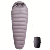 Sac de couchage en duvet super chaud pour maman: remplissage en duvet de canard 90%, conception coupe-vent et chaude, adapté au camping en plein air et à la randonnée
