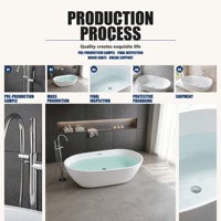 Baignoire d'angle compacte en acrylique blanche à encastrer avec robinet inclus pour petite salle de bain intérieure moderne