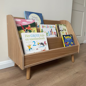 Customized Baby Picture Bookcase Kids Bookshelf <b>Toy</b> Storage Layers Wooden Home Small Bookcase - Product Image 5