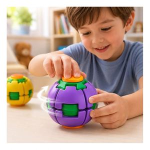 Retail Display Colorful Gear Sphere Hand Rotation <b>Toy</b> Smooth Spinner Action Stress Relief Gift Export Supplier - Product Image 2