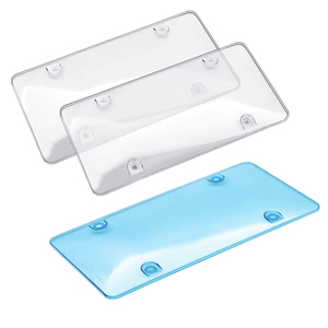 Xe nhựa Giấy phép số tấm khung xe rõ ràng tấm giấy phép bao gồm số khung bao USA chất lượng cao Số tấm bìa - Product Image 1