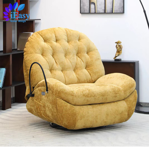Foshan moderno personalizzato europeo a dondolo girevole trapuntato in pelle naturale sedia reclinabile sedia reclinabile india sedia reclinabile elettrica - Product Image 3
