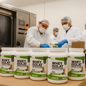 Proteína de Suero en Polvo - Sabor Vainilla, Alto Contenido de Proteínas, Sin Gluten, Sin OMG, Favorece el Crecimiento Muscular, Paquete de 1 kg - Product Image 2