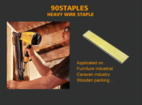 Produits populaires 90 agrafes moyennes 18 agrafes en U de calibre pour la décoration de fenêtre fixe