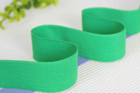 Fabrication Vente en gros 15mm 20mm 25mm 30mm 40mm 50mm Bande élastique en tricot plat noir blanc pour vêtement