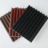 Panneau mural en composite bois-plastique WPC, panneaux muraux WPC à grain de bois pour intérieur, panneau mural WPC de haute qualité