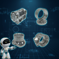 Layanan Pemesinan CNC OEM, Part Logam CNC Custom, Komponen Aluminium Alloy yang Diproses CNC untuk Lengan Robot