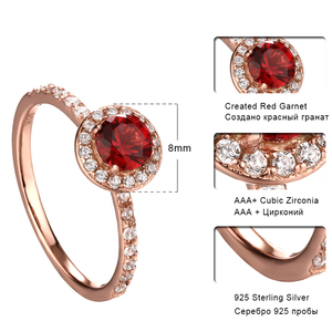 Bán Sỉ Nhẫn Nữ Bằng Bạc Sterling 925 Đá Quý Tự Nhiên Đá <span class=keywords><strong>Ruby</strong></span> Đính Đá Cz 3A Ưa Thích Mạ Vàng Trang Sức - Product Image 6