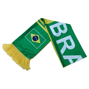 Maillot de football personnalisé en tricot pour supporters du Brésil et de tous les pays, en Spandex/Satin/Acrylique, imprimé par sérigraphie, portable - Product Image 3