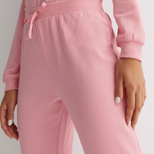 Sweats à capuche avec logo personnalisé Survêtements Sweat-shirt et pantalon de survêtement pour femmes Ensemble pull-over 2 pièces - Product Image 1