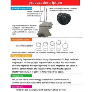 Ambientador de <span class=keywords><strong>Coche</strong></span> de Lujo con Logotipo Personalizado, Aroma Duradero, Material de Papel, Colgante <span class=keywords><strong>para</strong></span> el <span class=keywords><strong>Espejo</strong></span> Retrovisor - Product Image 4