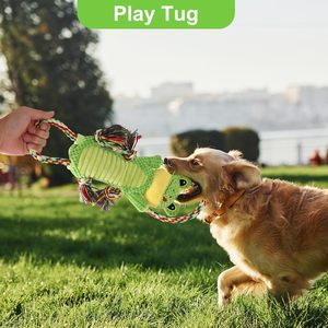 Rana verde interior poliéster PP algodón lujo mascota perro movimiento interactivo masticar juguetes chirriantes recién llegados - Product Image 6