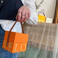 Luxury High-end Custom Logo Square Rigid Box Recyclable Paperboard Perfume Packaging Paper Boxes with Handle