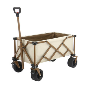 Remorque de <span class=keywords><strong>camping</strong></span>-<span class=keywords><strong>car</strong></span> portable en acier inoxydable à quatre roues, équipement de pique-nique pliable d'extérieur, structure en maille industrielle <span class=keywords><strong>pour</strong></span> le rangement - Product Image 2