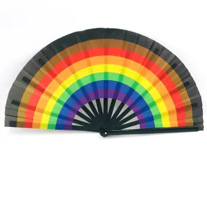 13 pollici 33cm di bambù UV bagliore pieghevole Fan Fan Fan Fan Fan del Fan della grafica - Product Image 2