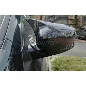 Pour Honda Accord 8ème, 8.5ème, 9ème génération 08-2017, coque de rétroviseur noir brillant aspect fibre de carbone - Product Image 6