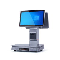 Balance numérique avec caisse enregistreuse, système POS, écran tactile 15,6 pouces, balance électronique tout-en-un, imprimante thermique intégrée 58 mm