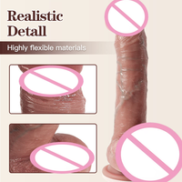 Masturbador Vibrador Telescópico con Calefacción y Control Remoto, Dildo de Silicona, Juguetes Sexuales para Mujeres