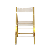 Chaises pliantes portables en plastique et métal blanc doré de haute qualité pour événements, mariages, banquets, dîners et utilisation en extérieur