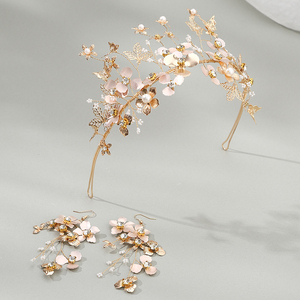 Accessoires <span class=keywords><strong>de</strong></span> cheveux <span class=keywords><strong>de</strong></span> mariée Pageant faits à la main couronnes <span class=keywords><strong>de</strong></span> cristal pour les reines strass diadèmes casque boucles d'oreilles - Product Image 2