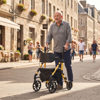 Déambulateur pour personnes âgées, service OEM personnalisé, aide à la mobilité pliable légère, support stable, certifié CE, Relaxsmith AR2032-Y