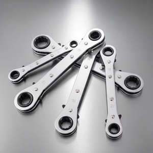 Double-Head Metric <strong>Ratchet</strong> <strong>Wrench</strong> Dual-Directional <strong>Quick</strong> Ring Spanner Chrome Vanadium Steel Labor-Saving Dual-Use Plum <strong>Wrench</strong> - Product Image 1